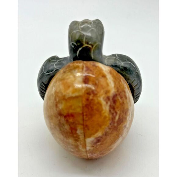 Handcrafted Carved Marble Stone Hatching Sea Turtle Egg‎ Figure 2 inch - Picture 3 of 6